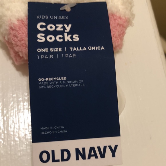 Kids pink and white holiday socks - Picture 4 of 6